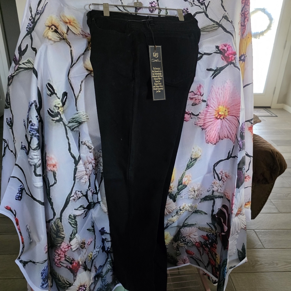 DG2 by Diane Gilman Black Boot Cut Jeans